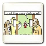 Londons Times Funny Dogs Cartoons - Dog Realtors - Light Switch Covers - double toggle switch
