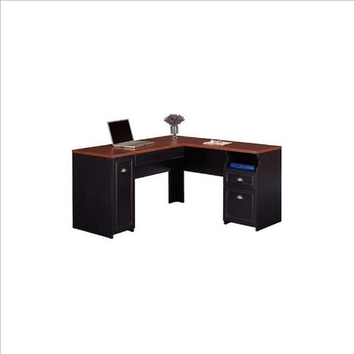 Check For Discount Price For Bush Furniture Fairview L-Shaped Wood Computer Desk in Black