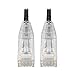 Tripp Lite Cat6 Gigabit Patch Cable, RJ45 M/M, Gigabit, Snagless, UTP, Molded, Slim, Black, 5 ft. (N201-S05-BK)