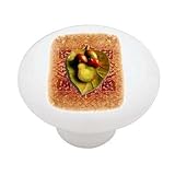 Tuscan Fruit Plate Decorative High Gloss Ceramic Drawer Knob