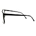 MODA Black Square Clear Lens Eyeglasses Oversized Thin Fashion Glasses Frame