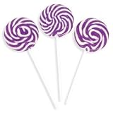 Purple Swirl Pops - Lollipop Suckers (2 dz)