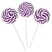 Purple Swirl Pops - Lollipop Suckers (2 dz)