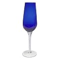 Braid Champagne Flutes Set of 6 - Cobalt Blue