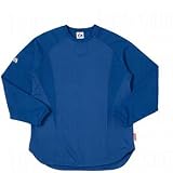 Majestic Therma Base Pro Style Fleece Training Pullovers Royal Small