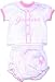 New York Yankees Baby Pink Jersey and Diaper3-6 Months