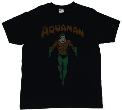  Aquaman Standing (Faded) - DC Comics Sheer T-shirt