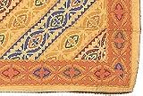 ShalinCraft Rustic Furnishings Double Layered Embroidered Cotton Bedspread India Block Printing (bscov322)