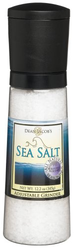 Dean Jacobs Sea Salt, 12.2-Ounce Extra Large Grinders (Pack of 4) by Dean Jacobs