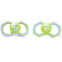 Pack of 2 Fisher-Price Rainforest Silicone Infant Soothers for Boys  (0-6 months)