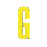 CL30190 アルファベットG 【黄】・合成ゴム・1文字300X150