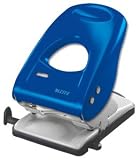 Leitz 5138 Extra Strong Punch 2-Hole Long-handled Capacity 40x 80gsm Blue and Grey Ref 5138-00-35