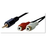 アクロス AUDIO変換ケーブル 1.5m ステレオミニオス-RCAジャック×2 AVC-136