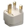 Grounded Adapter - Europe to England UK Britain - White