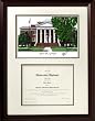 Lynchburg College Scholar Scholar Mahogany Framed Lithograph w/Diploma Opening