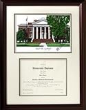 Lynchburg College Scholar Scholar Mahogany Framed Lithograph w/Diploma Opening