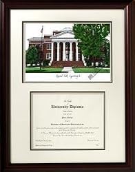 Lynchburg College Scholar Scholar Mahogany Framed Lithograph w/Diploma Opening