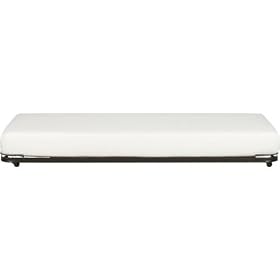 39'' Twin Size Black Metal Roll Out Trundle Bed for Day Beds