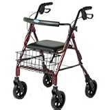 Nova Cruiser Deluxe Classic Rollator Walker - green