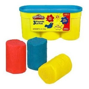 Play-Doh PlayDoh Red Blue Yellow 3-Pound Bucket