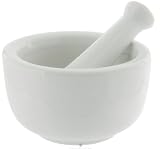 2-1/2-Inch Porcelain Mortar and Pestle, White