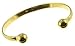Gold Plated Silver Gents Torque Bangle