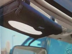 Tempo Car & Truck Black Leather Visor Tissue Case -SIXTY PER ORDER-CLEARANCE SALE