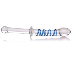 LeLuv Glass Dildo Pleasure Pop with Handel