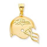 14K Gold Baltimore Ravens Helmet Charm [Jewelry]