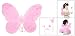 Rosallini X'mas Costume Girls' Butterfly Wing Magic Wand Headband Set