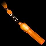 Orange Flashing Mini Whistle with Lanyard and Special Gift with Purchase- Exclusive FlashingBlinkyLights Light Up Pin