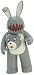Mugs Bunny (jagged mouth) by Luke Chueh ~3.7" Mini-Figure: The Vivisect Playset_s-1