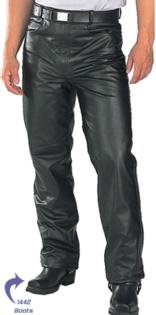 Classic Fitted (biker motorcycle or Casual) Men's Leather Pants Sz 36 On Sale