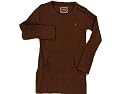 Girl's Ralph Lauren Waffle Long Sleeve Shirt