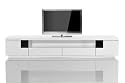 TV- Board Uno Hochglanz Weiss TV Tisch mit Ablagefach 220x45