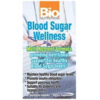 Bio Nutrition Blood Sugar Wellness - 60 Vegetarian Capsules -pack of 2
