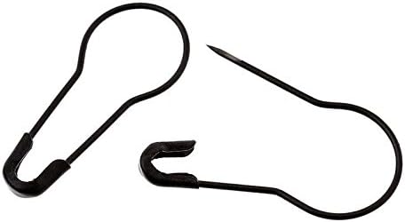 500 Pcs Safety Pins 22 mm (7/8") Alloy Flask Shape Black For Crafts Sewing Hanging Tags