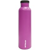Lifeline 7506PK Lipstick Pink Stainless Steel Vacuum Insulated Double Wall Bottle - 24 oz. Capacity
