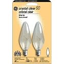 GE Candelabra Bulb, 60 Watts, 2-Bulb Pack