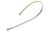 14K Two Tone 3mm Reversible Avvolto Bracelet, 7.5
