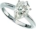 Gorgeous! Women's 14k White-gold (1 1/2 CT) Pear Shape Moissanite Solitaire Engagement Ring