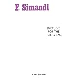 bass 30 Etudes for the String Bass Paperback bass