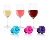 Vacu vin O885060 Ersatzstopfen farbig 3-er Set