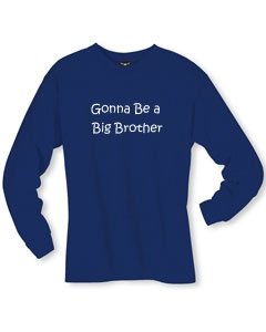 Gonna Be A Big Brother on Long Sleeve Adult & Youth Cotton T-Shirt (in 24 colors)