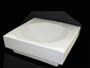 Super Modern Top Mount Square White Vessel Sink & Drain