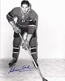 Elmer Lach Montreal Canadiens Autographed 8x10 Photograph