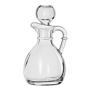 CRUET W/STOPPER 6OZ, CS 1/DZ, 08-0851 LIBBEY GLASS, INC. TABLETOP
