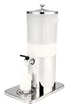 Portable extra compact Chilled Milk or Juice Dispenser with a 5 Litre container, ideal for Breakfast Buffet Bars, Buffets and Cocktail Bars. No power source required.  from Sunnex