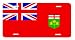 Ontario Canadian Canada Flag Auto License Plate