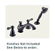 Delta T4778-RBLHP Leland Two Handle Roman Tub Faucet Trim with Hand Shower witho